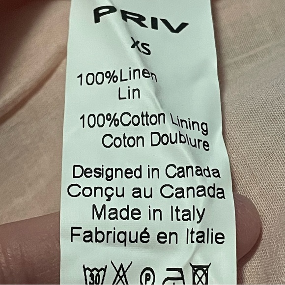 Jillian Harris X Priv Hampton linen dress size XS in subtle blush pink - Picture 6 of 10